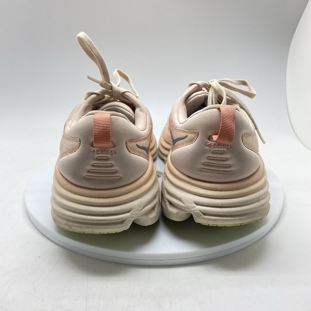 Hoka One One Sneakers Womens 9 D Wide Bondi 8 1127954 CMV Beige Running Shoes - Picture 4 of 10